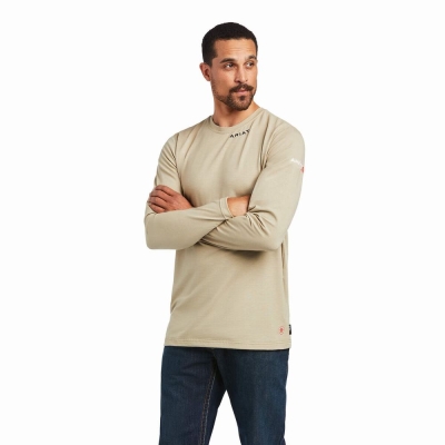 Camicie Ariat FR Uomo Khaki | IT305AFSY