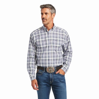 Camicie Ariat Pro Series Brady Classiche Fit Uomo Bianche | IT597DULV