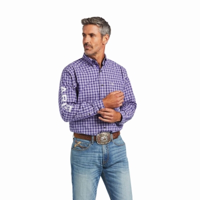 Camicie Ariat Pro Series Team Slane Classiche Fit Uomo Viola | IT025WDZU