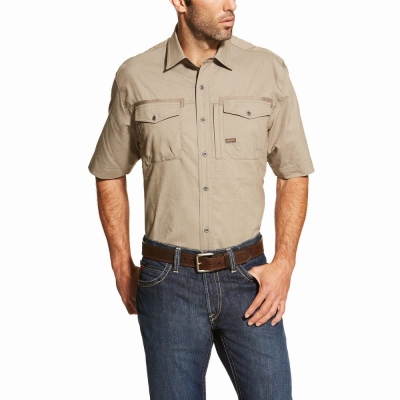 Camicie Ariat Rebar Workman Uomo Colorate | IT234NITP