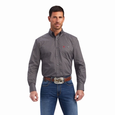 Camicie Ariat Relentless Steadfast Stretch Classiche Fit Uomo Colorate | IT708IPOF