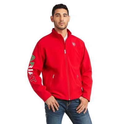 English Riding Ariat New Team Softshell MEXICO Uomo Rosse | IT458MNYE