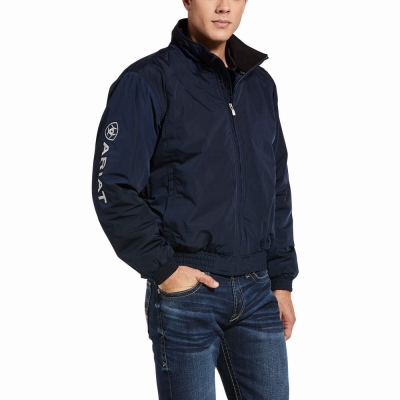 English Riding Ariat Team Logo Insulated Uomo Blu Marino | IT371LXWF