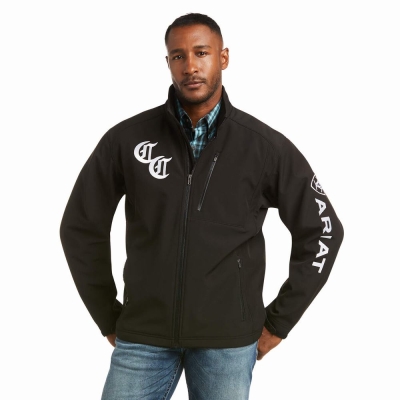 Giacca Ariat Compton Cowboys Logo 2.0 Softshell Uomo Nere | IT514DAMF