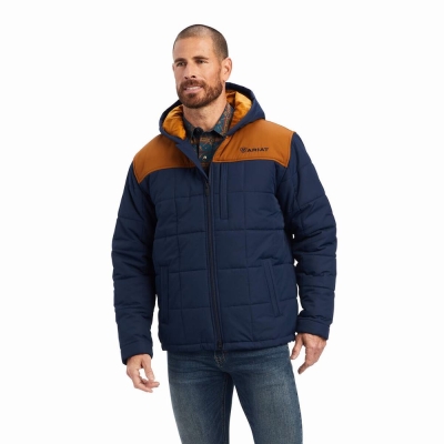 Giacca Ariat Crius Insulated Uomo Blu Marino | IT925REDV