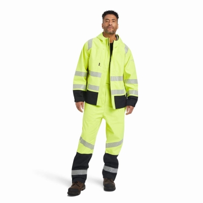 Giacca Ariat FR Hi-Vis Impermeabili Uomo Gialle | IT179EOCU