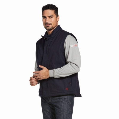 Giacca Ariat FR Workhorse Insulated Uomo Blu Marino | IT615QPOG