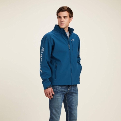 Giacca Ariat Logo 2.0 Softshell Uomo Blu | IT607KHQB