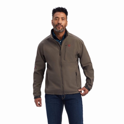 Giacca Ariat Logo 2.0 Softshell Uomo Marroni | IT280IPCF