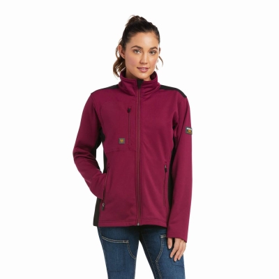 Giacca Ariat Rebar Dri-Tech DuraStretch Fleece Ibrido Donna Viola | IT967TGMU