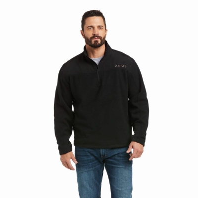 Hoodies Ariat Basis 2.0 1/4 Zip Uomo Nere | IT706VBMK