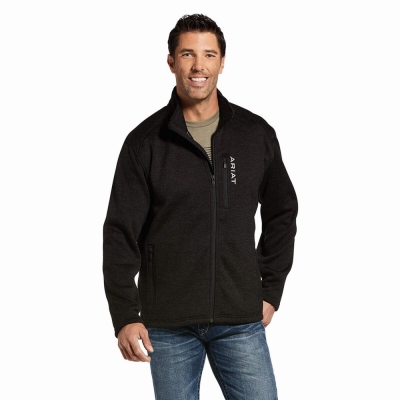 Hoodies Ariat Caldwell Full Zip Uomo Grigie | IT491WOKG