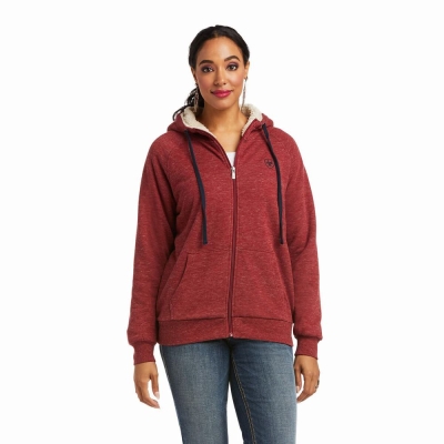 Hoodies Ariat REAL Sherpa Full Zip Donna Colorate | IT517WFLA