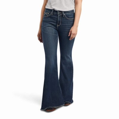 Jeans Skinny Ariat R.E.A.L. High Rise Zinnia Extreme Donna Blu | IT469RBDA