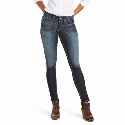Jeans Skinny Ariat R.E.A.L. Mid Rise Stretch Outseam Ella Magro Donna Colorate | IT610TWIF