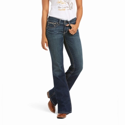 Jeans Skinny Ariat R.E.A.L. Mid Rise Stretch Whipstitch Cut Donna Colorate | IT917ZDYV