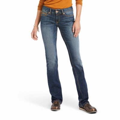 Jeans Straight Ariat Luciana Donna Colorate | IT897NGRB