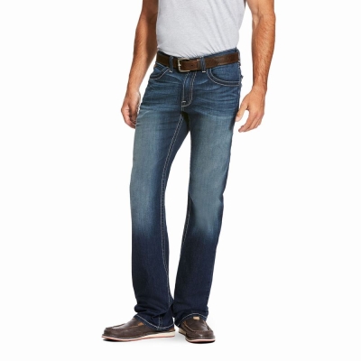 Jeans Straight Ariat M5 Slim Cooper TekStretch Uomo Grigie Profondo | IT567HWCL