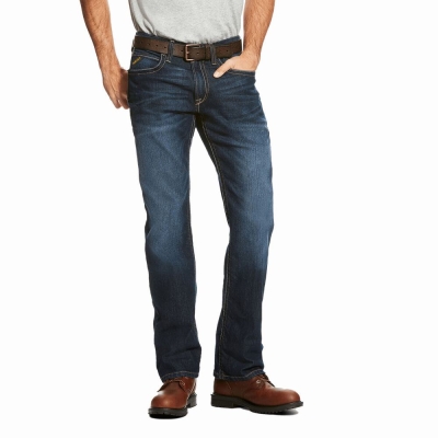 Jeans Straight Ariat Rebar M4 Low Rise DuraStretch Edge Cut Uomo Colorate | IT218LIVA