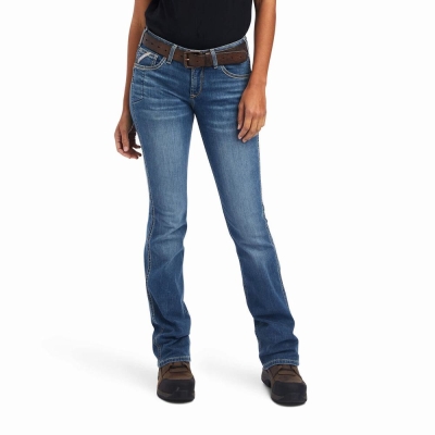 Jeans Straight Ariat Rebar Riveter Cut Donna Colorate | IT406PFRW