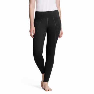 Pantaloni Ariat Attain Full Seat Grip Donna Nere | IT948VRKT