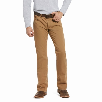 Pantaloni Ariat M5 Slim Stretch Boone Uomo Khaki | IT619YXQS