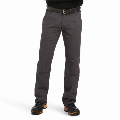 Pantaloni Ariat Rebar M7 Slim DuraStretch Made Tough Double Front Uomo Grigie | IT523AIDK