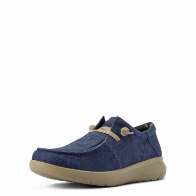 Scarpe Da Ginnastica Ariat Hilo Stretch Pizzo Uomo Blu | IT307WZCT