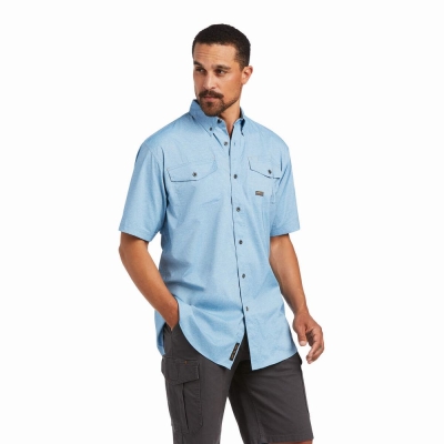 Short Sleeve Ariat Rebar Made Tough VentTEK DuraStretch Uomo Colorate | IT514ONZA