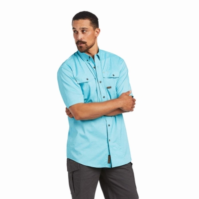 Short Sleeve Ariat Rebar Made Tough VentTEK DuraStretch Uomo Colorate | IT658NWCQ