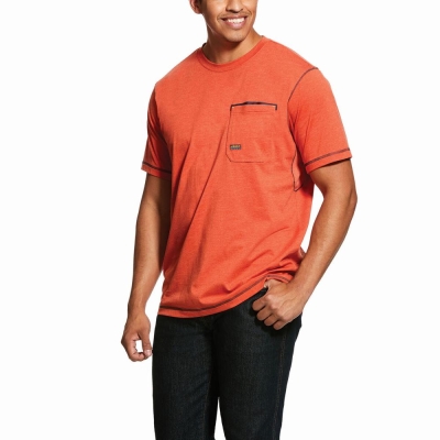 Short Sleeve Ariat Rebar Workman Uomo Colorate | IT584PHRZ