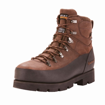 Stivali Impermeabili Ariat Linesman Ridge 6" GORE-TEX 400g Composite Punta Uomo Marroni | IT978JPIT