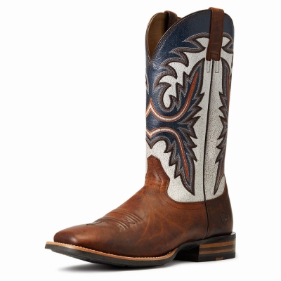 Stivali Western Ariat Brushrider Uomo Marroni | IT947KUZM