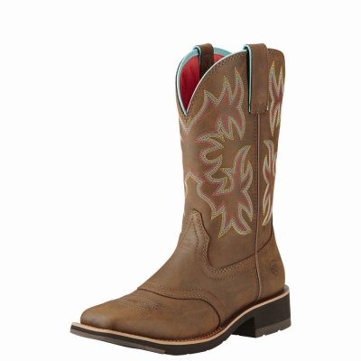 Stivali Western Ariat Delilah Donna Marroni | IT894ZDAS