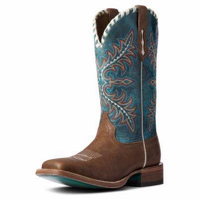 Stivali Western Ariat Eldora Donna Beige Marroni | IT780TJVC