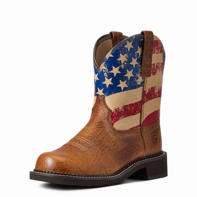 Stivali Western Ariat Fatbaby Heritage Patriot Donna Colorate | IT231GYES