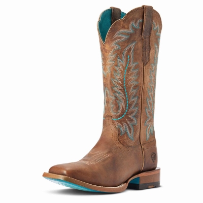 Stivali Western Ariat Frontier Tilly Donna Marroni | IT704TFIC