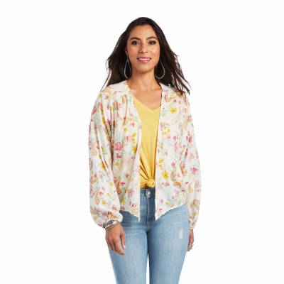 Top Ariat Rose Garden Wrap Donna Colorate | IT067ZNWV