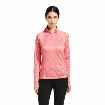 Top Ariat Sunstopper 2.0 1/4 Zip Donna Colorate | IT627TELV