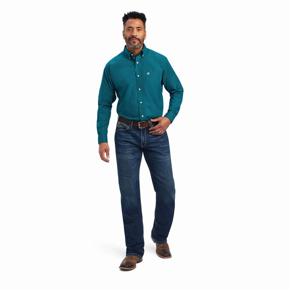 Camicie Ariat Benson Classiche Fit Uomo Colorate | IT465OKBN