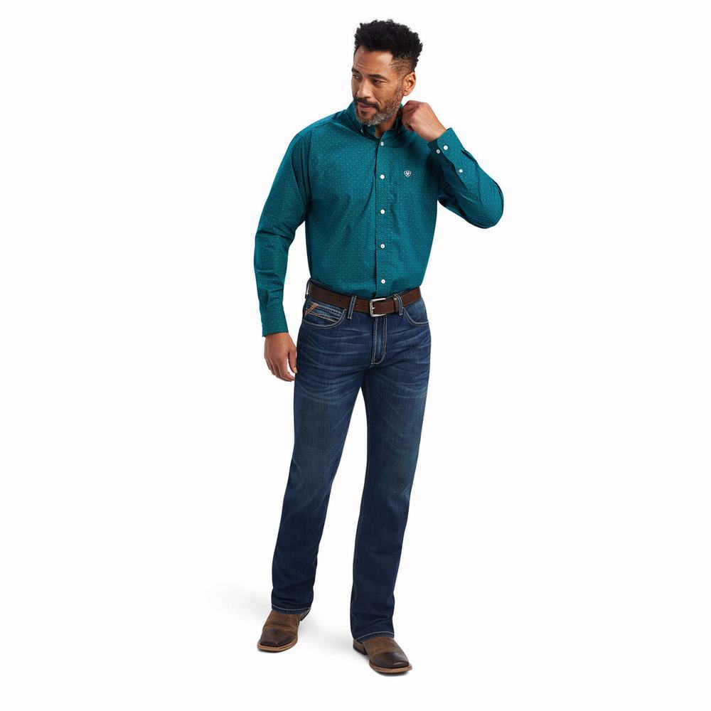 Camicie Ariat Benson Classiche Fit Uomo Colorate | IT465OKBN