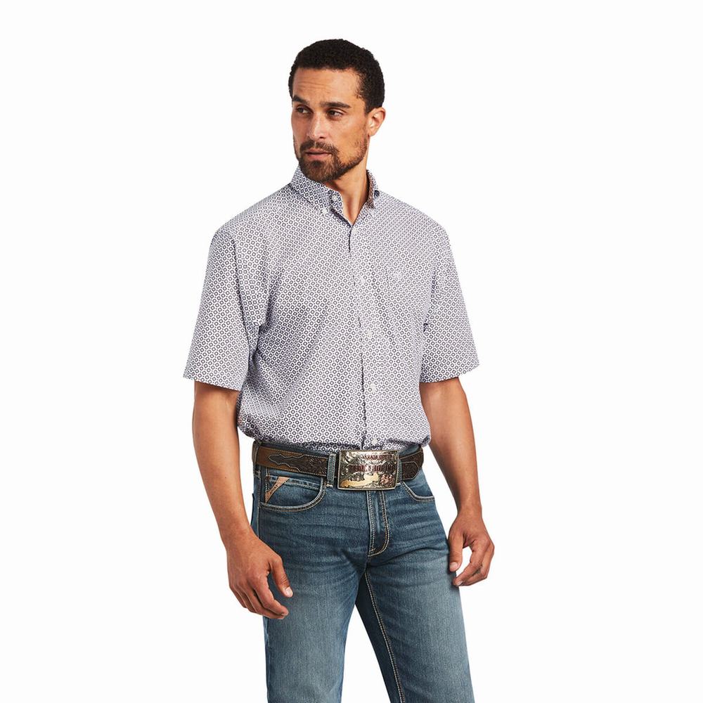 Camicie Ariat Brecken Classiche Fit Uomo Lavanda | IT376ZTQU