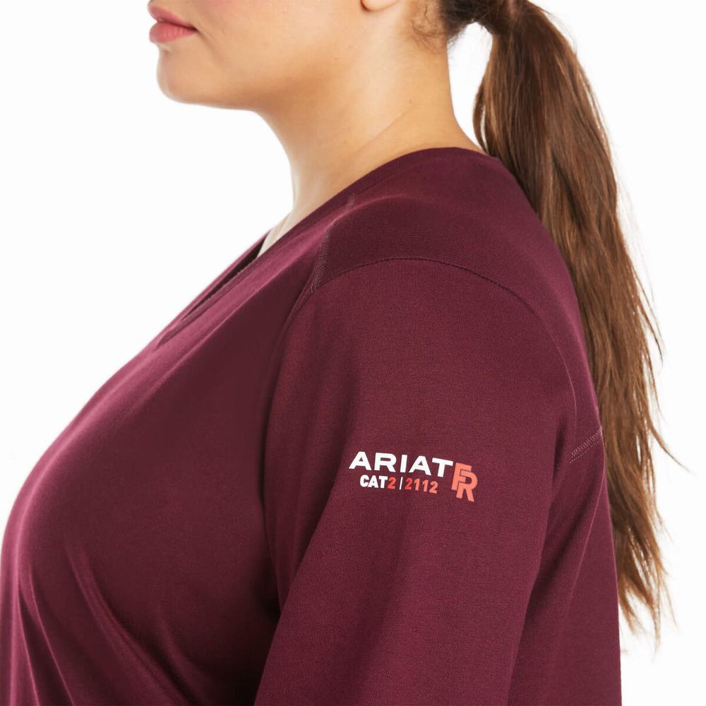 Camicie Ariat FR AC Crew Donna Colorate | IT680UKSP