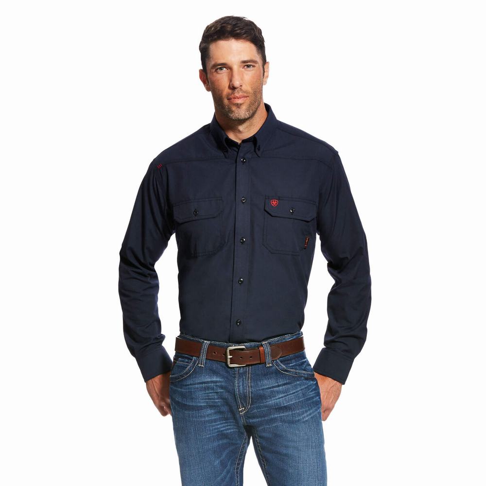 Camicie Ariat FR Featherlight Uomo Blu Marino | IT397HCIG