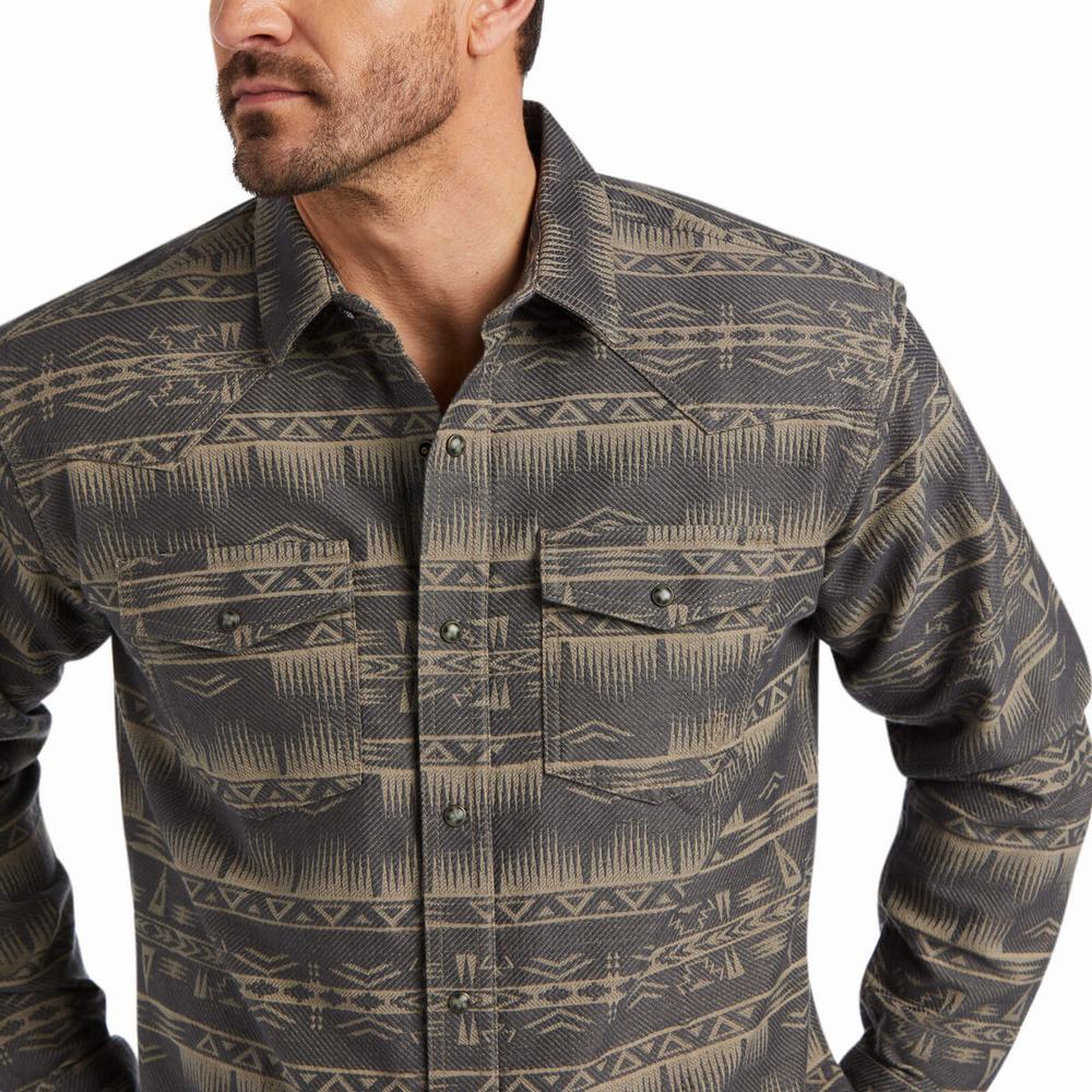 Camicie Ariat Harris Jacquard Retro Fit Uomo Colorate | IT259JFRI