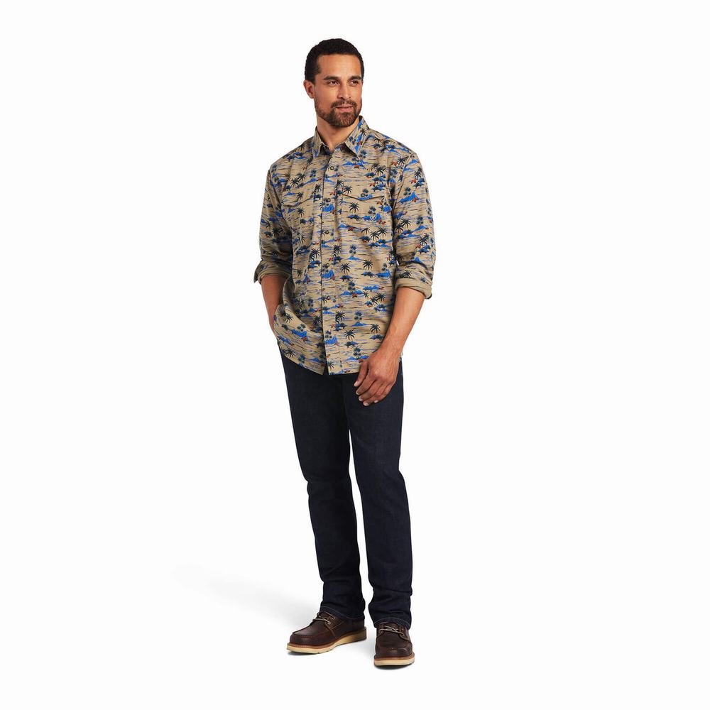 Camicie Ariat Hart Retro Fit Uomo Colorate | IT317LMTG