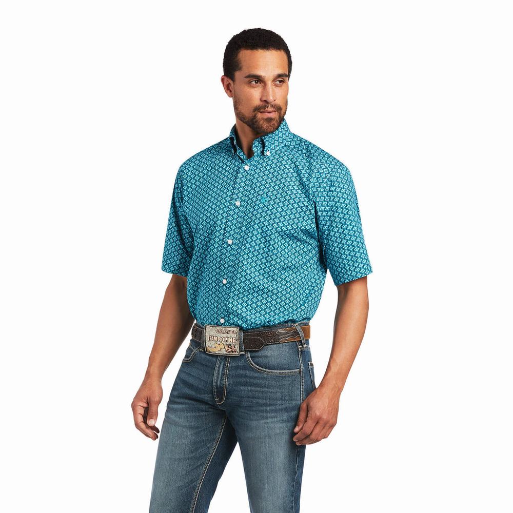 Camicie Ariat Izan Classiche Fit Uomo Colorate | IT197MHVJ