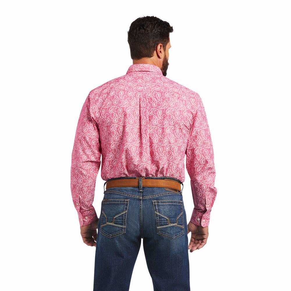 Camicie Ariat Mark Classiche Fit Uomo Rosa Chiaro | IT823CLUD