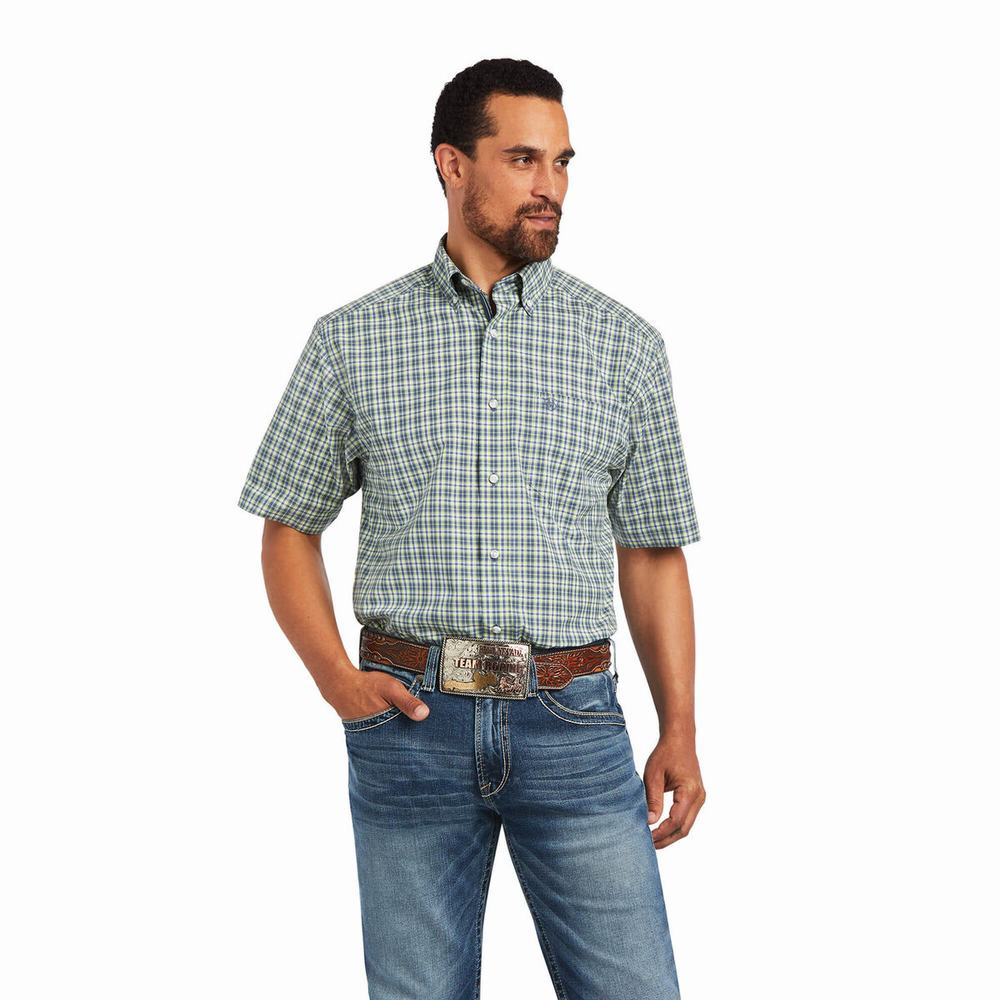 Camicie Ariat Pro Series Barrett Classiche Fit Uomo Verdi | IT065GZPF