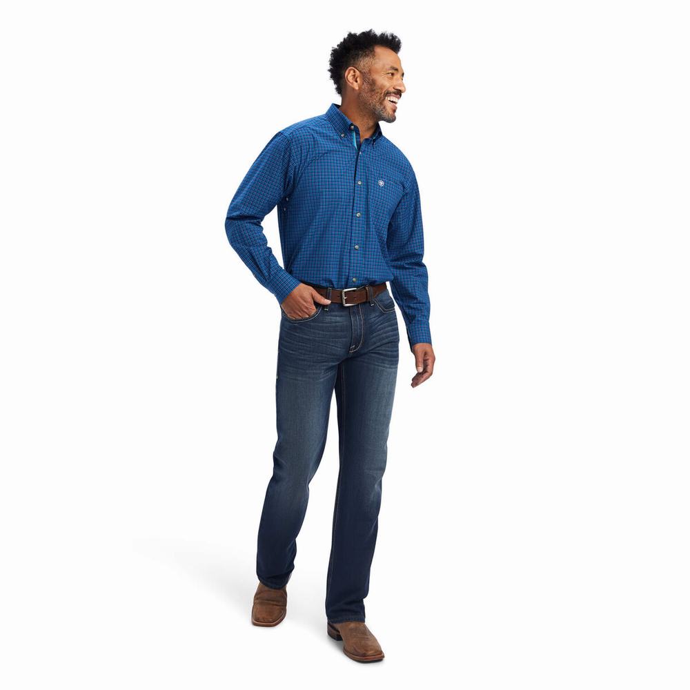 Camicie Ariat Pro Series Bertrand Stretch Classiche Fit Uomo Corallo | IT879GDLB